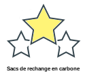 Sacs de rechange en carbone