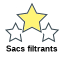 Sacs filtrants