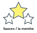 Sauces ŕ la menthe