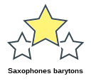 Saxophones barytons