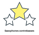 Saxophones contrebasses