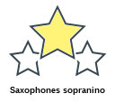 Saxophones sopranino