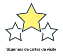Scanners de cartes de visite