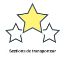 Sections de transporteur