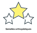 Semelles orthopédiques