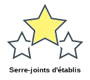 Serre-joints d'établis