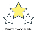 Services et carafes ŕ saké