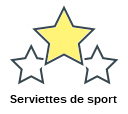 Serviettes de sport