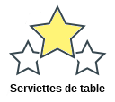 Serviettes de table