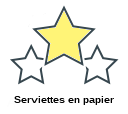 Serviettes en papier