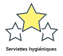 Serviettes hygiéniques