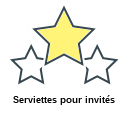 Serviettes pour invités