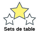 Sets de table