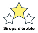 Sirops d'érable