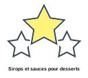 Sirops et sauces pour desserts