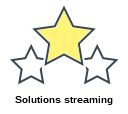 Solutions streaming