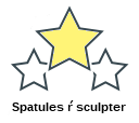 Spatules ŕ sculpter