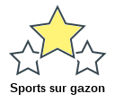 Sports sur gazon