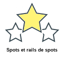 Spots et rails de spots