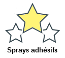 Sprays adhésifs