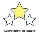 Sprays thermo-protecteurs