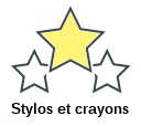 Stylos et crayons