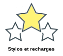 Stylos et recharges