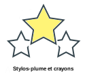 Stylos-plume et crayons