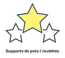 Supports de pots ŕ roulettes