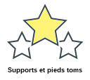 Supports et pieds toms