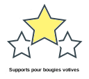 Supports pour bougies votives