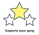 Supports pour gong