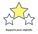 Supports pour objectifs