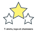 T-shirts, tops et chemisiers