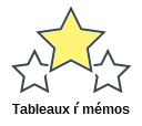 Tableaux ŕ mémos