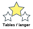 Tables ŕ langer
