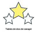 Tables de dos de canapé