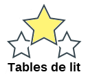 Tables de lit