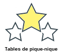 Tables de pique-nique