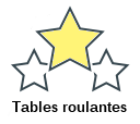 Tables roulantes