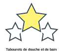 Tabourets de douche et de bain