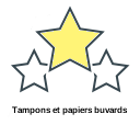 Tampons et papiers buvards