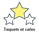 Taquets et cales