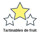 Tartinables de fruit