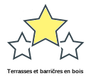 Terrasses et barričres en bois