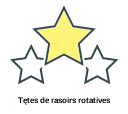 Tętes de rasoirs rotatives