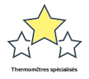 Thermomčtres spécialisés