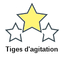 Tiges d'agitation