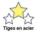 Tiges en acier