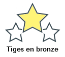 Tiges en bronze